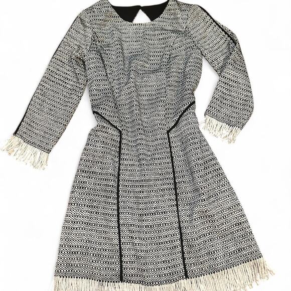 Sam edelman black white tweed dress - Picture 1 of 6